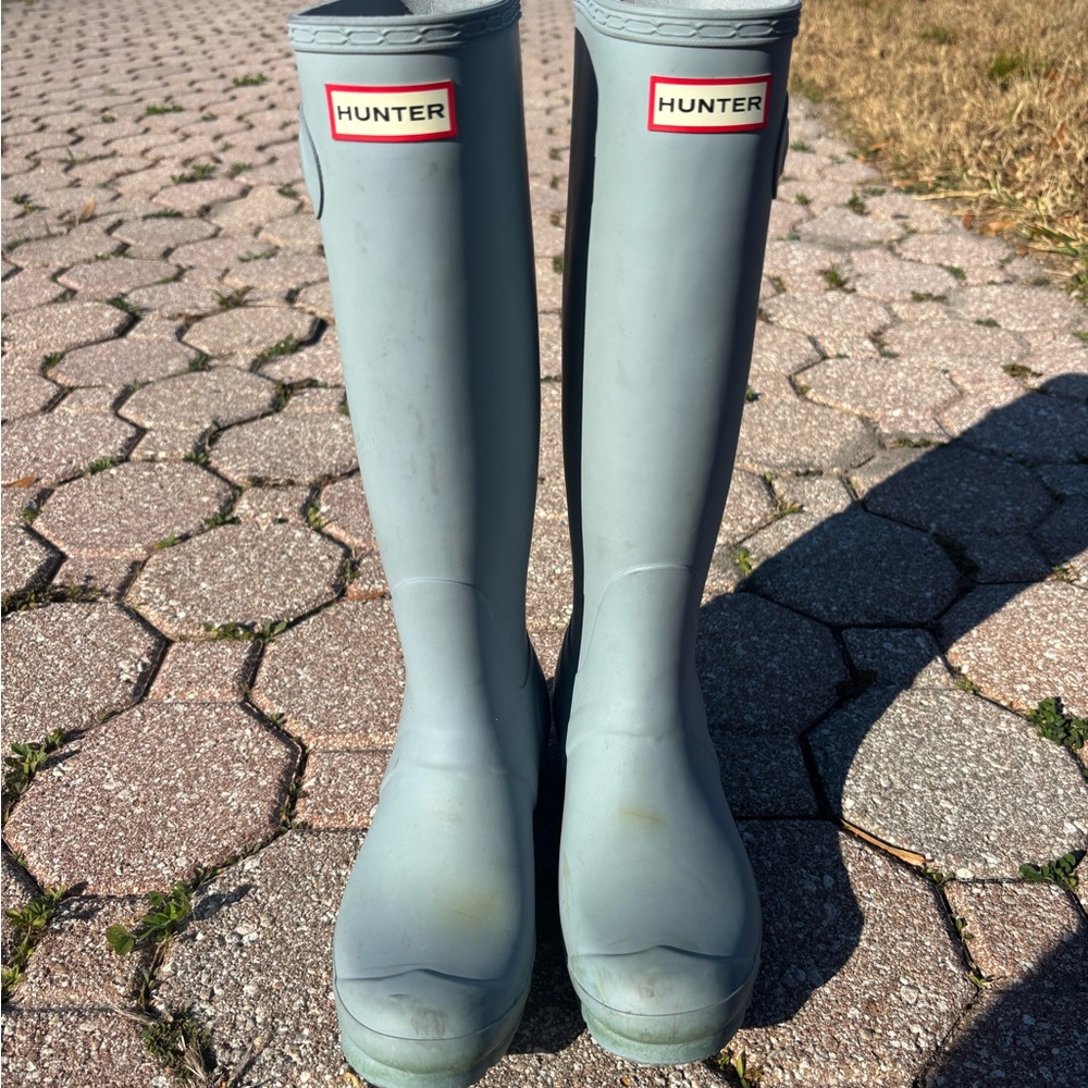 Hunter Original Light Blue Tall Rain Boots